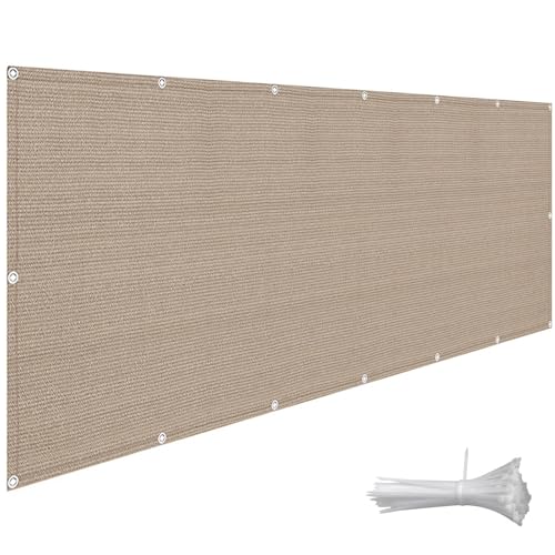 Wzmazingly Balkon Sichtschutz Höhe 1,3m/1,5m Zaunschirm Für Balkon Und Terrasse HDPE UV-Schutz Balkonbespannung Mit Ösen Und Kabelbindern(Size:1.3x9m) von Wzmazingly