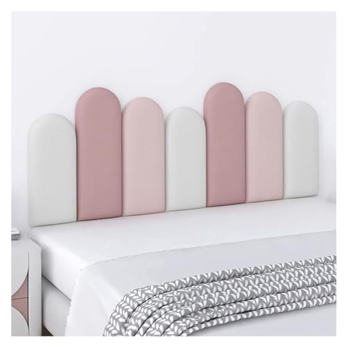 Wzmazingly Gepolsterte Wandpaneele Selbstklebendes Kopfteil Wandgestaltung 3D-Wandaufkleber Antikollisions Wandpolster Gepolstert Für Schlafzimmer Kinderzimmer(Size:200x55cm) von Wzmazingly