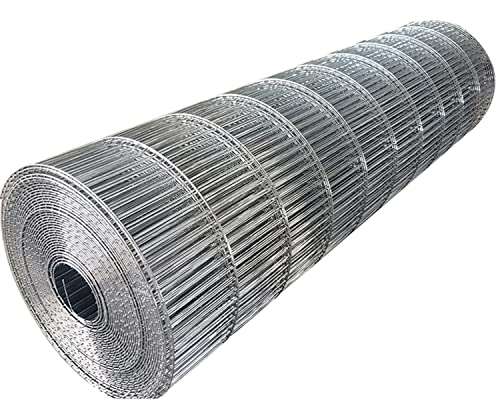 Wzmazingly Geschweißter Drahtzaun Verzinkt 15x100 mm Loch Metallzaunrollen Hasendraht Hardware-Tuch Für Hühnerställe, Vogelkäfige, Gemüse- Und Blumengärten(0.8x15m) von Wzmazingly