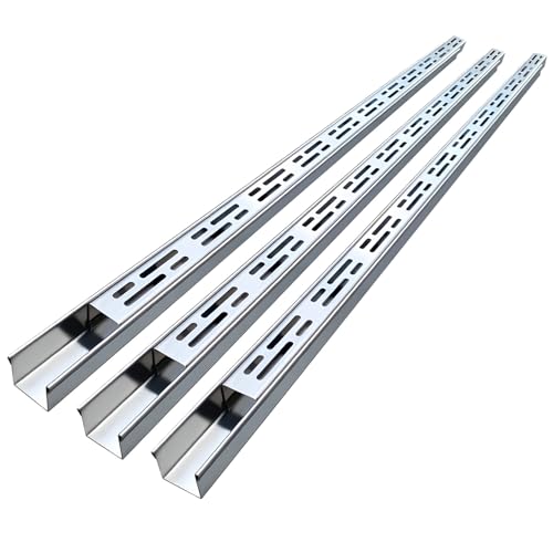 Wzmazingly Regenablaufrinne 304 Edelstahl Entwässerungsrinne Set, Schmal Terrassenrinne Für Außenbereich Hof Terrasse Garten Garage Einfahrt(3 pcs,100x5x5cm) von Wzmazingly