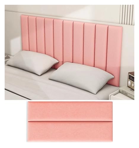 Wzmazingly Selbstklebende Wandpolster, Weiche Wandaufkleber, Antikollisions-Kopfteilpaneele, Für Dekoration Und Renovierung, 70x23cm(Pink,20pcs) von Wzmazingly