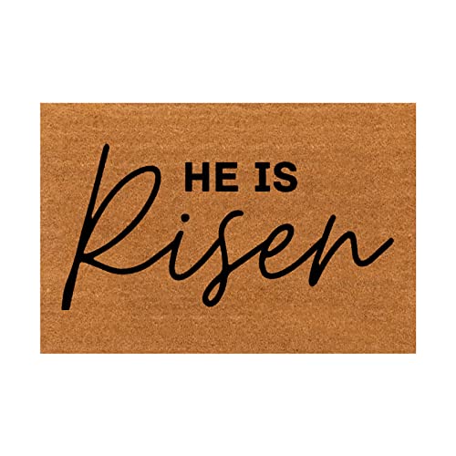 # 158 Fußmatten mit Aufschrift "He Is Easter Risen", aus Polyester von Wzxhew