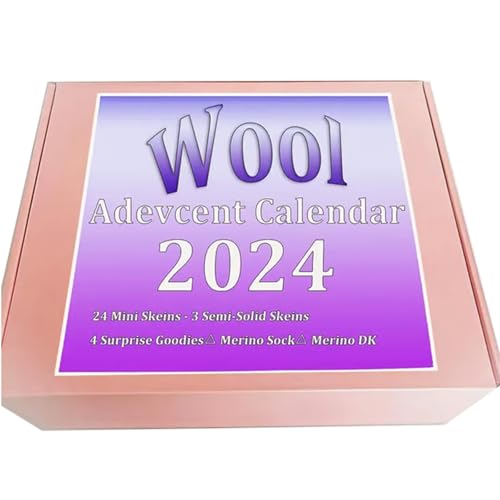 Yule & Yarn Adventskalender 2024, Wolle Adventskalender 2024, Stiche Adventskalender 2024, 24 Tage Kalender Weihnachten Countdown Adventskalender Geschenk für Stricker Marker Yule & Yarn Adventskalender 2024, Wolle Adventskalender 2024, Stiche Adventskalender 2024, 24 Tage Kalender Weihnachten Countdown Adventskalender Geschenk für Stricker Marker von Wzxhew