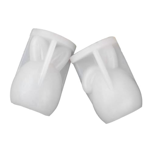 Wzxksoac 2 Stück Silikonform 3D-Kaninchen-Silikonform, Langlebig, Flexibel und Einfach zu Verwenden für Fondant, Schokolade, Kuchendekoration von Wzxksoac
