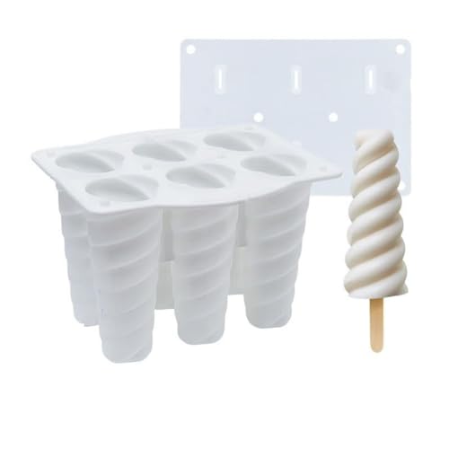 Wzxksoac 2 Stück Silikonformen für EIS Am Stiel, Selbstgemachte Eisformen für Kinder, Lebensmittelecht, EIS Am Stiel-Maker, Leicht zu Reinigen, von Wzxksoac