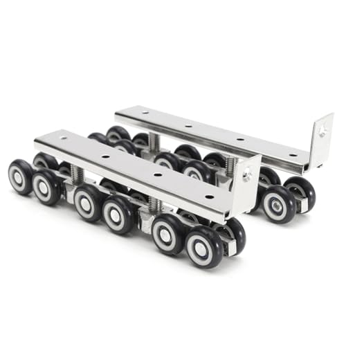 Wzxksoac 2 Stück Türrollen 12 Rollen Aufhänger Kleiderschrank Hardware Geräuschdämpfendes Set Möbel Aus Kaltgewalztem Stahl von Wzxksoac