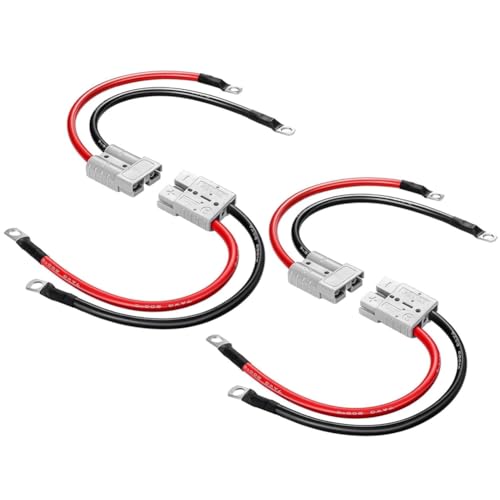 Wzxksoac 4 Stück Batterie-Schnellverbinder mit Kupferring für Anderson 50A Winden-Stromkabel für Lifepo4-Batterie-Stromübertragung Wzxksoac 4 Stück Batterie-Schnellverbinder mit Kupferring für Anderson 50A Winden-Stromkabel für Lifepo4-Batterie-Stromübertragung von Wzxksoac