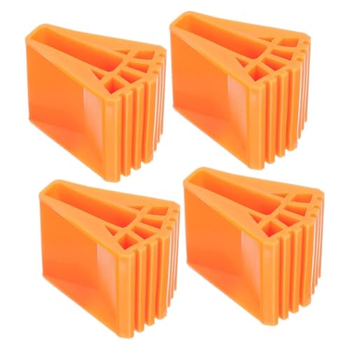 Wzxksoac 4 Stück Rutschfeste Leiterbeinkappen, Leiterverlängerungsfüße, Nivellierfüße für Dachbodentreppen, Robuste Gummiabdeckungen von Wzxksoac