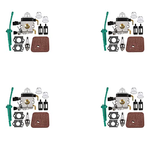 Wzxksoac 4 x Vergaser für FS55 FS55R FS38 FS45 FS46 KM55 HL45 FS45L FS45C FS46C FS55C FS55RC Rasentrimmer Unkrautfresser Wzxksoac 4 x Vergaser für FS55 FS55R FS38 FS45 FS46 KM55 HL45 FS45L FS45C FS46C FS55C FS55RC Rasentrimmer Unkrautfresser von Wzxksoac