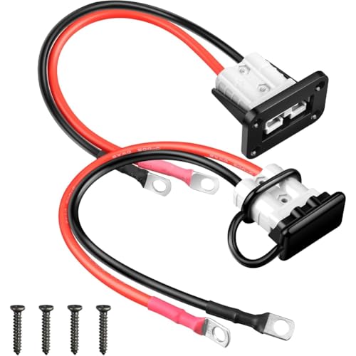 Wzxksoac 8AWG 50A SB50 Anderson-Anschluss Batteriekabel auf O-Ring-Anschluss 12V-72V Kabelbaum-Stecker-Kit Wzxksoac 8AWG 50A SB50 Anderson-Anschluss Batteriekabel auf O-Ring-Anschluss 12V-72V Kabelbaum-Stecker-Kit von Wzxksoac