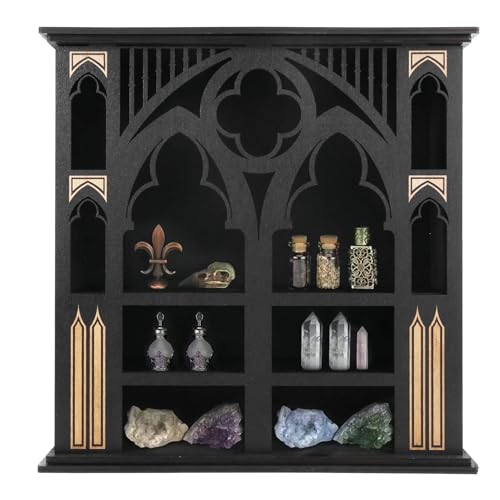 Wzxksoac Arch Storage Rack Wooden Wall Rack Crystal Display Storage Rack Hanging Floating Rack Wzxksoac Arch Storage Rack Wooden Wall Rack Crystal Display Storage Rack Hanging Floating Rack von Wzxksoac