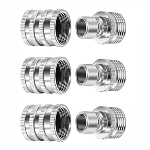 Wzxksoac Garten- Schnellanschlüsse - 3x Edelstahl 3/4 Wasser- Schnellverbinder, Schnelltrennsystem Wzxksoac Garten- Schnellanschlüsse - 3x Edelstahl 3/4 Wasser- Schnellverbinder, Schnelltrennsystem von Wzxksoac