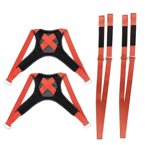 Wzxksoac Hebegurte Ergonomisches Design - 2-Personen-System mit Rückenstütze für Möbel, Sicheres und Einfaches Handhaben Von Schweren Gegenständen von Wzxksoac