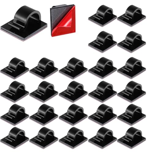 Wzxksoac Selbstklebende Mini-Kabelclips 50 Stück Weihnachtslichter Clips Haken Kabelclips für Schreibtisch Außenlichter Wzxksoac Selbstklebende Mini-Kabelclips 50 Stück Weihnachtslichter Clips Haken Kabelclips für Schreibtisch Außenlichter von Wzxksoac