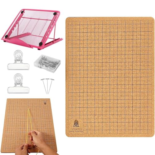 Wzxksoac Spitzenplatte und Metall verstellbare Halterung mit T-Pin-Clip Lacemaking Supplies Lacemaking Tool für geflochtene Kordelarmbänder L von Wzxksoac