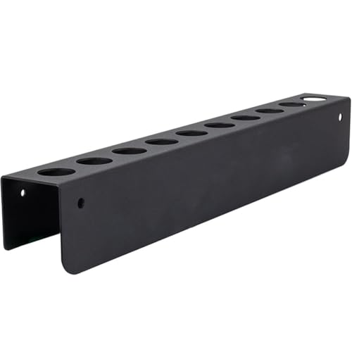 Wzxksoac Wandmontierter Metallbürstenhalter, 10 Löcher für die Fahrzeugpflege - Aufbewahrungsregal Organizer für Garage, Werkstatt, Zuhause von Wzxksoac