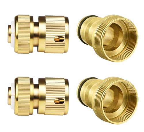Wzzy Gurden Wasserhahn Adapter,Universeller Küchenarmatur Schlauchverbinder & Ende Schnellverbinder, Küchenspüle zu Außenschlauch, Rohrverschraubung,Gartenschlauch Anschluss von Wzzy Gurden