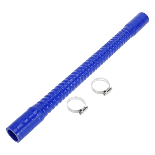 X AUTOHAUX 1 Set 28 mm ID 500 mm 50 cm Länge 0 ° blau Autogewinde Silikonschlauch mit Klemmen Kühlmittelschlauch Universal von X AUTOHAUX