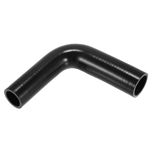 X AUTOHAUX 1 Stück 25–38 mm Innendurchmesser, 150 mm Länge, 90 Grad, schwarzer Auto-Silikonschlauch, Kühlmittelschlauch, universal von X AUTOHAUX