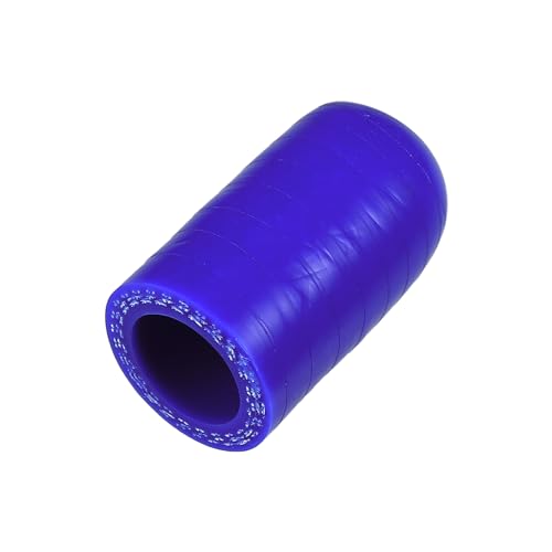 X AUTOHAUX 1 Stück 30 mm Länge 16 mm ID Blau Auto Silikon Gummischlauch Endkappe Silikon verstärkte Blindkappe für Bypass-Schlauch Universal von X AUTOHAUX