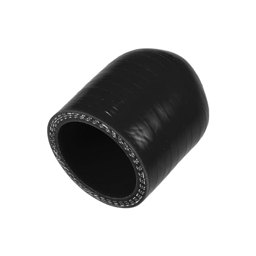 X AUTOHAUX 1 Stück 30 mm Länge 30 mm ID schwarz Auto Silikon Gummischlauch Endkappe Silikon verstärkte Blindkappe für Bypass-Schlauch Universal von X AUTOHAUX