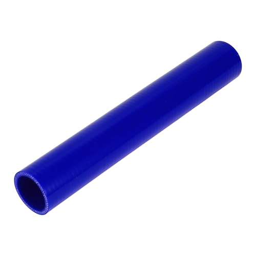 X AUTOHAUX 1 Stück 38 mm ID 300 mm Länge 0 Grad blauer Auto-Silikonschlauch Kühlmittelschlauch Universal von X AUTOHAUX