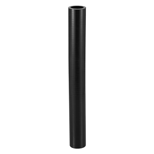 X AUTOHAUX 1 x 25 mm Innendurchmesser, 300 mm Länge, 0 Grad, schwarzer Auto-Silikonschlauch, Kühlmittelschlauch, universal von X AUTOHAUX