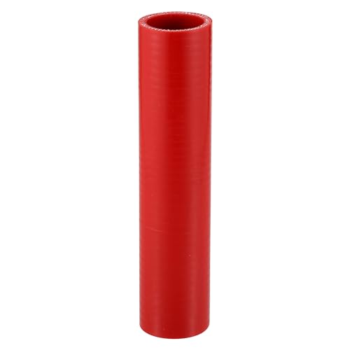 X AUTOHAUX 1 x 35 mm Innendurchmesser, 200 mm Länge, 0 Grad, roter Auto-Silikonschlauch, Kühlmittelschlauch, universal von X AUTOHAUX