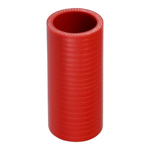 X AUTOHAUX 1 x 38 mm Innendurchmesser, 100 mm Länge, 0 Grad, roter Auto-Silikonschlauch, Kühlmittelschlauch, universal von X AUTOHAUX