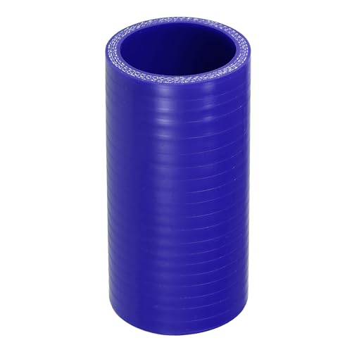 X AUTOHAUX 1 x 42 mm Innendurchmesser, 100 mm Länge, 0 Grad, blauer Auto-Silikonschlauch, Kühlmittelschlauch, universal von X AUTOHAUX