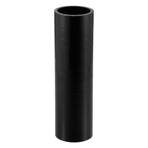 X AUTOHAUX 1 x 48 mm Innendurchmesser, 200 mm Länge, 0 Grad, schwarzer Auto-Silikonschlauch, Kühlmittelschlauch, universal von X AUTOHAUX