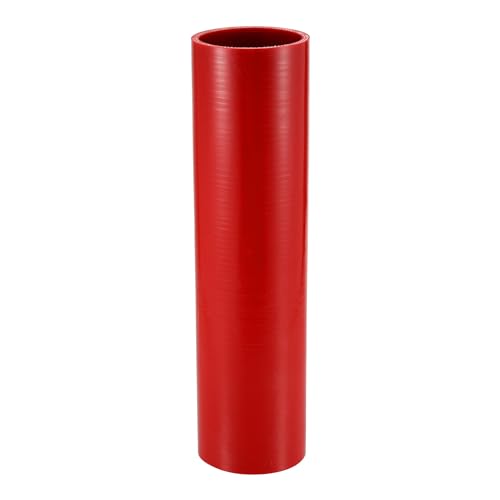 X AUTOHAUX 1 x 68 mm Innendurchmesser, 300 mm Länge, 0 Grad, roter Auto-Silikonschlauch, Kühlmittelschlauch, universal von X AUTOHAUX