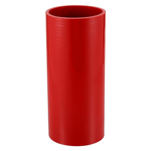 X AUTOHAUX 1 x 80 mm Innendurchmesser, 200 mm Länge, 0 Grad, roter Auto-Silikonschlauch, Kühlmittelschlauch, universal von X AUTOHAUX