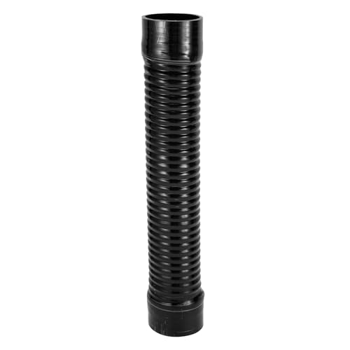 X AUTOHAUX 1 x 83 mm Innendurchmesser, 500 mm Länge, 0 °, schwarzer Silikonschlauch mit Gewinde, Kühlmittelschlauch, universal von X AUTOHAUX