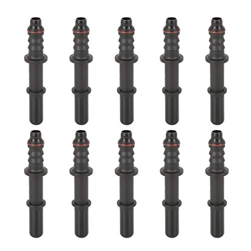 X AUTOHAUX 10 Stück 7,89mm ID6 Kraftstoffleitungsschlauch gerader Schnellverschluss Stecker für Auto von X AUTOHAUX