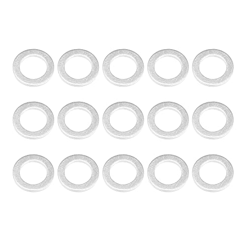 X AUTOHAUX 15 Stück Motoröl Quetschscheiben Dichtungen für Fahrzeug 12 x 18 x 1,5 mm von X AUTOHAUX