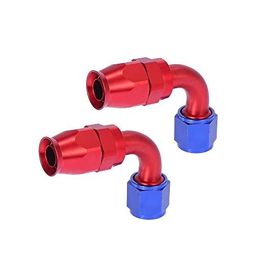 X AUTOHAUX 2 Stück Drehbarer Autoschlauch Endanschluss AN10 5/8" 90 Grad für PTFE X AUTOHAUX 2 Stück Drehbarer Autoschlauch Endanschluss AN10 5/8" 90 Grad für PTFE von X AUTOHAUX