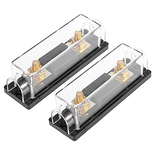 X AUTOHAUX 2 Stück Schwarz 100 Amp ANL Sicherung mit Inline-Halter Elektrischer Schutz Schmelzsicherung für Auto Audio Video Stereo X AUTOHAUX 2 Stück Schwarz 100 Amp ANL Sicherung mit Inline-Halter Elektrischer Schutz Schmelzsicherung für Auto Audio Video Stereo von X AUTOHAUX