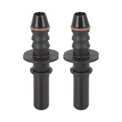 X AUTOHAUX 2 Stück Kraftstoffleitung Schnellverschluss 7,89mm ID6 Kraftstoffschlauch Kupplung für Rohr, männlich, für Kraftstoff von X AUTOHAUX