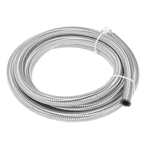 X AUTOHAUX 3 m 8AN geflochtener Edelstahl-CPE-Öl-Kraftstoff-Gasleitungsschlauch von X AUTOHAUX