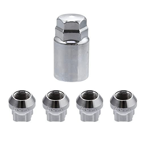 X AUTOHAUX Auto Radschloss Radmuttern Satz M14x1.5 für Tesla Model 3 Silber Ton von X AUTOHAUX