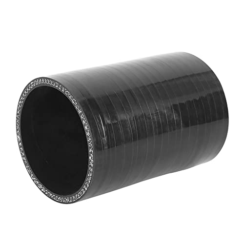 X AUTOHAUX Gerader Silikonverbinder Ladeluftschlauch ID 65mm Universal Silikonschlauch Turboschlauch Verbinder Schwarz von X AUTOHAUX