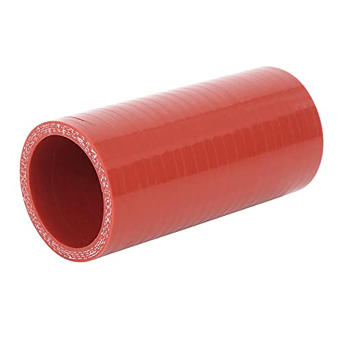 X AUTOHAUX Gerader Silikonverbinder Ladeluftkühler Silikonschlauch Turboschlauch Länge 10cm Schlauch für Auto Rot von X AUTOHAUX