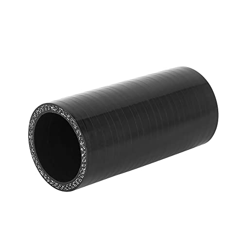 X AUTOHAUX Gerader Silikonverbinder Ladeluftkühler Silikonschlauch Turboschlauch Ø40mm Länge10cm Schwarz für Auto von X AUTOHAUX