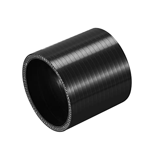 X AUTOHAUX Gerader Silikonverbinder Silikonschlauch Ladedruckschlauch Ø80mm 80 * 76 * 5mm Schwarz für Auto von X AUTOHAUX