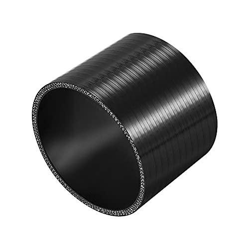 X AUTOHAUX Gerader Silikonverbinder Silikonschlauch Ladedruckschlauch Ø89mm 89 * 76 * 5mm Schwarz für Auto von X AUTOHAUX