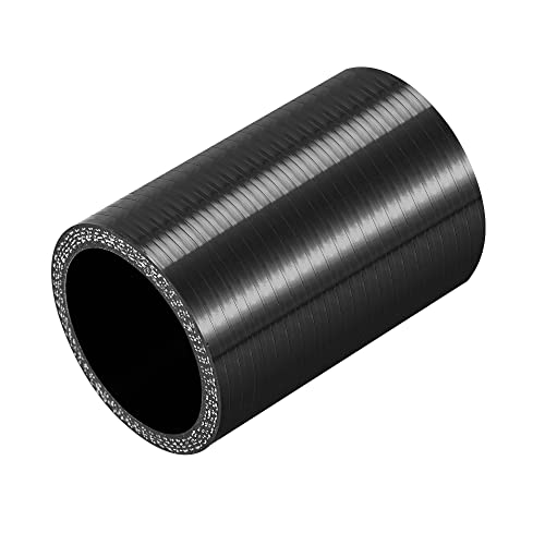 X AUTOHAUX Gerader Silikonverbinder Silikonschlauch Ladedruckschlauch Turborohr Schlauch Ø45mm 45 * 76 * 5mm Schwarz für Auto von X AUTOHAUX