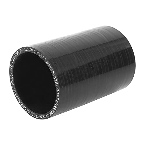 X AUTOHAUX Gerader Silikonverbinder Silikonschlauch Turborohr Schlauch Ø60mm Länge10cm Schwarz für Auto von X AUTOHAUX