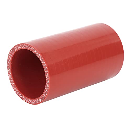 X AUTOHAUX Gerader Silikonverbinder Silikonschlauch Turborohr Schlauch Ø50mm Länge10cm rot für Auto von X AUTOHAUX