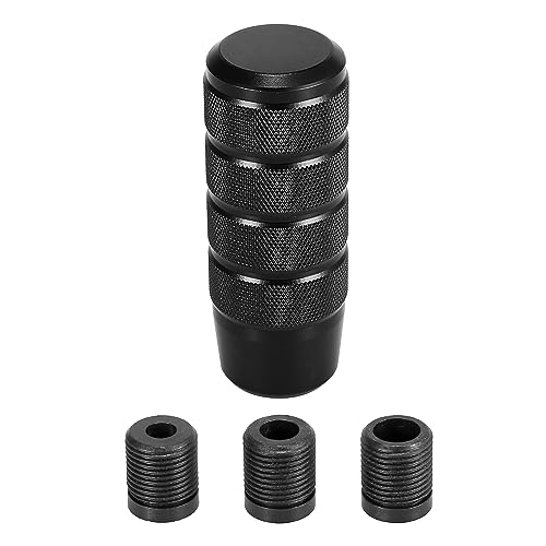 X AUTOHAUX Universal-Schaltknauf-Set aus Metall, 9,5 cm, für Auto, Schwarz von X AUTOHAUX